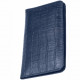 Кожаный кошелек Alexander Croco Edition (клетка Фарадея), цвет Светло-синий