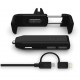 Автомобильный набор Kenu Car Kit Deluxe (Держатель + АЗУ + кабель lightning+micro-USB), цвет Черный