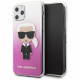 Чехол Karl Lagerfeld TPU/PC collection Karl Iconik Hard для iPhone 11 Pro, цвет Розовый (KLHCN58TRDFKPI)
