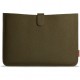 Чехол Bustha JUMP Slim Sleeve Leather для MacBook Air/Pro 13"/14" (18/22), цвет Оливковый (Olive) (BST755379)