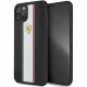 Чехол Ferrari On-Track Silicone case Stripes Hard для iPhone 11 Pro Max, цвет Черный (FESPIHCN65BK)