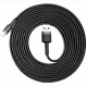 Кабель Baseus Cafule Cable USB - Lightning 2 A 3 м, цвет Серый/Черный (CALKLF-RG1)