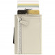 Кожаный каскадный кошелек Ogon Cascade Zipper Wallet с молнией, цвет Серый (CZ blaster)