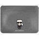 Чехол Karl Lagerfeld Saffiano Sleeve Ikonik Patch для ноутбуков 13"/14", цвет Серебристый (KLCS14PISFG)