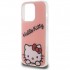 Чехол Hello Kitty Crossbody PC/TPU Dreaming Kitty + PU Strass strap Hard для iPhone 15 Pro Max, цвет Розовый (HKHCP15LHKDSCP)