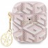 Чехол Guess PU leather G CUBE with metal logo and Charm для AirPods 1/2, цвет Розовый (GUA2PGCE4CP)