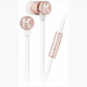 Наушники CG Mobile Karl Lagerfeld Wire, цвет "Розовое золото" (KLEPWIRG)