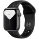 Умные часы Apple Watch Nike Series 5 GPS, 40 мм, корпус из алюминия цвет "Серый космос", спортивный ремешок Nike цвет "Антрацитовый"/Черный (MX3T2RU/A)