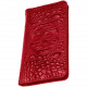 Кожаный кошелек Alexander Croco Edition (клетка Фарадея), цвет Темно-красный
