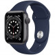 Умные часы Apple Watch Series 6 GPS, 40 мм, корпус из алюминия цвет "Серый космос", спортивный ремешок цвет Темно-синий