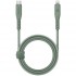 Кабель EnergEA FLOW USB-C to Lightning MFI C94 PD60W 3A Nanoweave Magnetic tie 1.5 м, цвет Зеленый (CBL-FLCL-GRN150M)