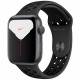Умные часы Apple Watch Nike Series 5 GPS, 44 мм, корпус из алюминия цвет "Серый космос", спортивный ремешок Nike цвет "Антрацитовый"/Черный (MX3W2RU/A)