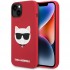 Чехол Karl Lagerfeld Liquid silicone Choupette Hard (MagSafe) для iPhone 14 Plus, цвет Красный (KLHMP14MSLCHRE)