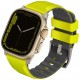 Ремешок Uniq Linus Airosoft silicone strap для Apple Watch 49/45/44/42 мм, цвет Лаймово-зеленый (49MM-LINUSLGRN)