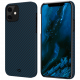 Чехол Pitaka MagEZ Case для iPhone 12, цвет Черный/Синий (Twill) (KI1208M)