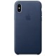 Кожаный чехол Apple для iPhone X, цвет Тёмно-синий (MQTC2ZM/A)