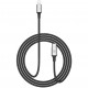 Кабель Baseus Rapid Series USB Type-C to Lightning Cable 2 A 1.2 м, цвет Серебристый/Черный (CATSU-S1)