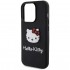Чехол Hello Kitty 3D Rubber Kitty Head Hard для iPhone 15 Pro Max, цвет Черный (HKHCP15L3DKHSK)