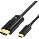 Кабель Choetech Thunderbolt 3 to HDMI Cable 3 м, цвет Черный (XCH-0030BK)
