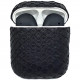 Беспроводные наушники Apple AirPods 2 Leather Edition в футляре с возможностью беспроводной зарядки, цвет "Черный питон"