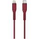 Кабель Uniq Flex strain relief USB Type-C - Lightning MFI 1.2 м, цвет Красный (FLEX(CTMFI)-RED)