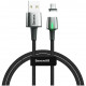 Магнитный кабель Baseus Zinc Magnetic Cable USB - USB Type-C 5 A 1.2 м, цвет Черный (CATXC-K01)