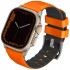 Ремешок Uniq Linus Airosoft silicone strap для Apple Watch 49/45/44/42 мм, цвет Оранжевый (49MM-LINUSVORG)