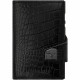 Кожаный двойной кошелек TRU VIRTU CLICK&SLIDE Double Croco Black, цвет Черный крокодил/Черный (DB-cr-black)