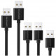 Комплект RAVPower из 5 кабелей Micro-USB, цвет Черный (RP-LC04)