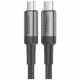Кабель Baseus Cafule Series Cable USB Type-C - USB Type-C PD 3.1 Gen 1 100W (20V/5A) 1 м, цвет Серый/Черный (CATKLF-SG1)