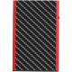 Алюминиевый картхолдер TRU VIRTU CLICK&SLIDE Carbon, цвет Черный карбон/Красный (CC-cr-red)