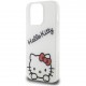 Чехол Hello Kitty Crossbody PC/TPU Dreaming Kitty + PU Strass strap Hard для iPhone 15 Pro Max, цвет Белый (HKHCP15LHKDSCE)