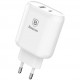 Сетевое зарядное устройство Baseus Bojure Series USB Type-C PD + U Quick charge charger 32W (EU), цвет Белый (CCALL-BG02)