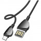 Кабель Hoco U62 Dual Side USB Data Cable Micro-USB 2.4 А 1.2 м, цвет Черный