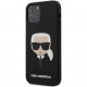 Чехол Karl Lagerfeld Liquid silicone Karl's Head Hard для iPhone 12/12 Pro, цвет Черный (KLHCP12MSLKHBK)