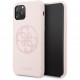 Чехол Guess Silicone collection 4G logo Hard для iPhone 11 Pro, цвет Светло-розовый (GUHCN58LS4GLP)