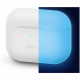 Силиконовый чехол Elago Silicone case для AirPods Pro, цвет Белый с синим свечением в темноте (Nightglow blue) (EAPPOR-BA-LUBL)
