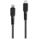 Кабель EnergEA FibraTough USB-C - Lightning MFI 30 cм, цвет Черный (CBL-FTCL-BLK030)