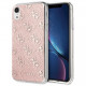 Чехол Guess 4G collection Hard PC/TPU для iPhone XR, цвет Блестящий розовый (GUHCI61PCU4GLPI)