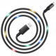 Кабель Hoco U63 Spirit Voice activation flashing Data Cable Micro-USB 2.4 А 1.2 м, цвет Черный