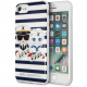Чехол Karl Lagerfeld TPU Collection Sailors Hard Stripes для iPhone 7/8/SE 2020, цвет Синий/Белый (KLHCP7KSS)
