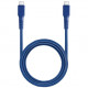 Кабель EnergEA FibraTough USB-C to USB-C 3.1 Gen1 5 Gbps 5A 1.5 м, цвет Синий (CBL-FTCC5G-BLU150)