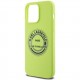 Чехол Karl Lagerfeld Liquid silicone RSG Round logo Hard для iPhone 15 Pro Max, цвет Зеленый (KLHCP15XSRSGRCN)