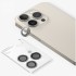 Защитное стекло Blueo Camera Lens PVD stainless steel 3 шт. (+install) для камеры iPhone 15 Pro, цвет Натуральный титан (BM5643-15Pro-GRE)