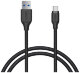 Кабель Aukey Braided Nylon USB-C Cable 1.2 м, цвет Черный (CB-AC1-BK)