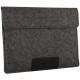 Чехол-конверт Alexander Felt & Leather Edition для MacBook Air 13" (2018-2020)/Pro 13" Touch Bar (2016-2020) из войлока и кожи, цвет Темно-серый