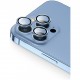 Защитное стекло Uniq Optix Camera Lens protector Aluminium (3 шт.) 0.25 мм для камеры iPhone 13 Pro/13 Pro Max, цвет Арктический голубой (Arctic blue) (IP13P-13PM-LENSABLU)