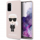 Чехол Karl Lagerfeld Liquid silicone Iconic Karl Hard для Galaxy S20 Plus, цвет Розовый (KLHCS67SLFKPI)