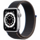 Умные часы Apple Watch Series 6 GPS, 40 мм, корпус из алюминия цвет Серебристый, нейлоновый ремешок цвет Черный