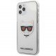 Чехол Karl Lagerfeld PC/TPU Choupette Head Hearts Hard для iPhone 12/12 Pro, цвет Прозрачный (KLHCP12MCLTR)